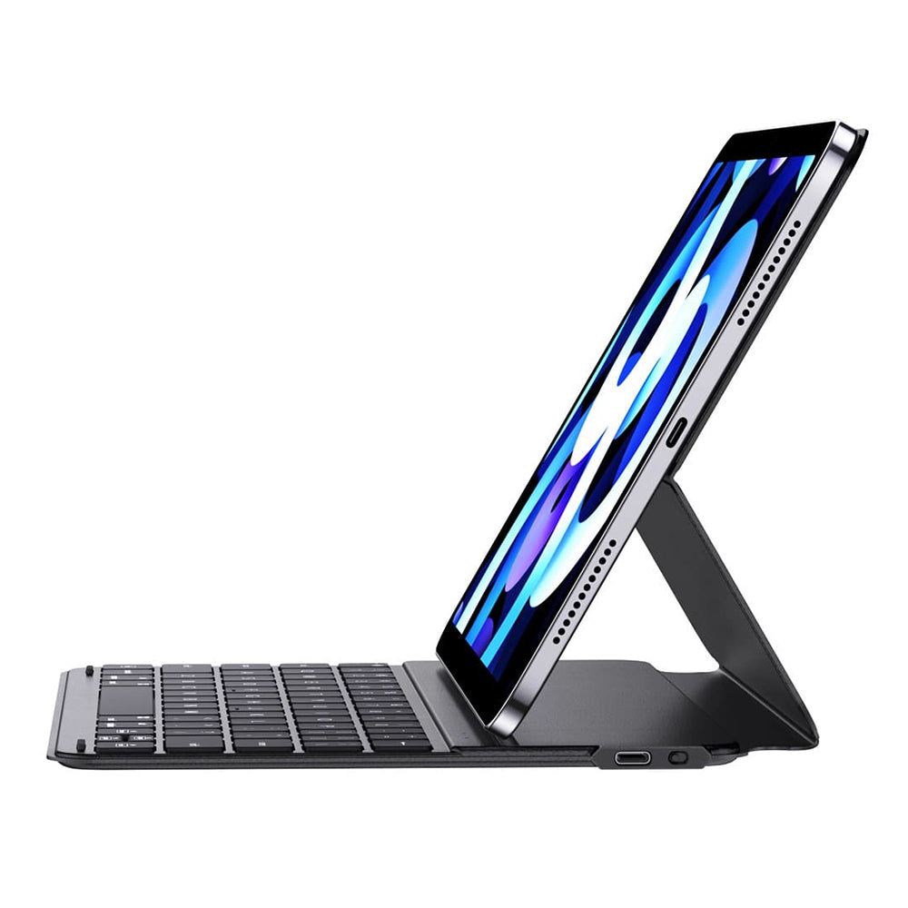 Hoes met Toetsenbord voor Apple iPad Pro 12.9 (2022) / Pro 12.9 (2021) / Pro 12.9 (2020) / Pro 12.9 (2018), Baseus, Brilliance, Zwart
