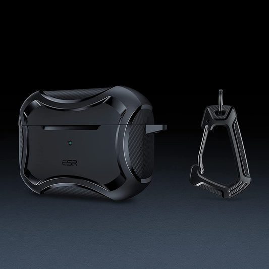 ESR Cyber Armor Tough hoes voor Apple AirPods Pro Series, Zwart
