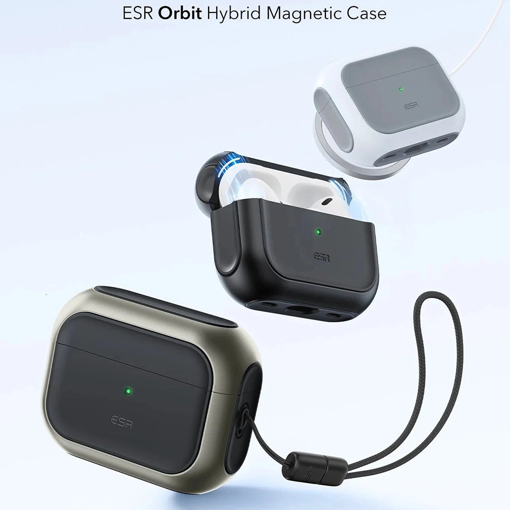 ESR Orbit Hybrid hoesje voor Apple AirPods Pro 3, Grijs