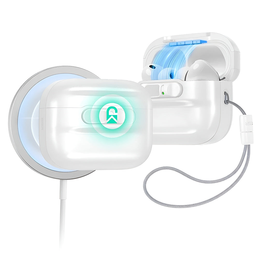 ESR Pulse Magnetic FlickLock hoes voor Apple AirPods Pro 3, Wit