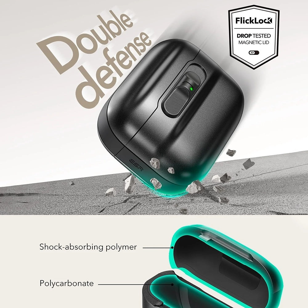 ESR Pulse Magnetic FlickLock hoes voor Apple AirPods Pro 3, Wit