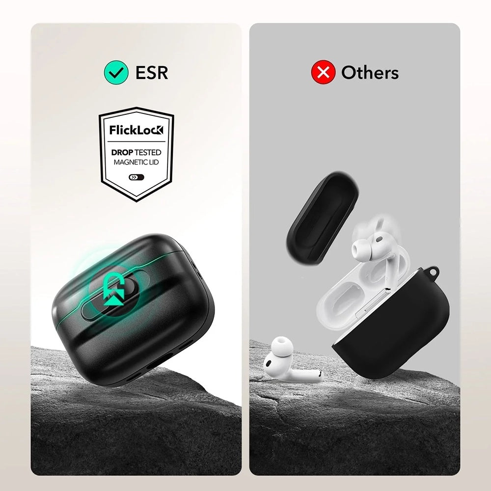 ESR Pulse Magnetic FlickLock hoes voor Apple AirPods Pro 3, Wit