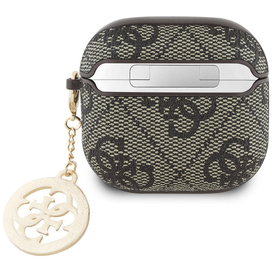 Guess 4G Strass Charm hoes voor Apple AirPods 4, Bruin