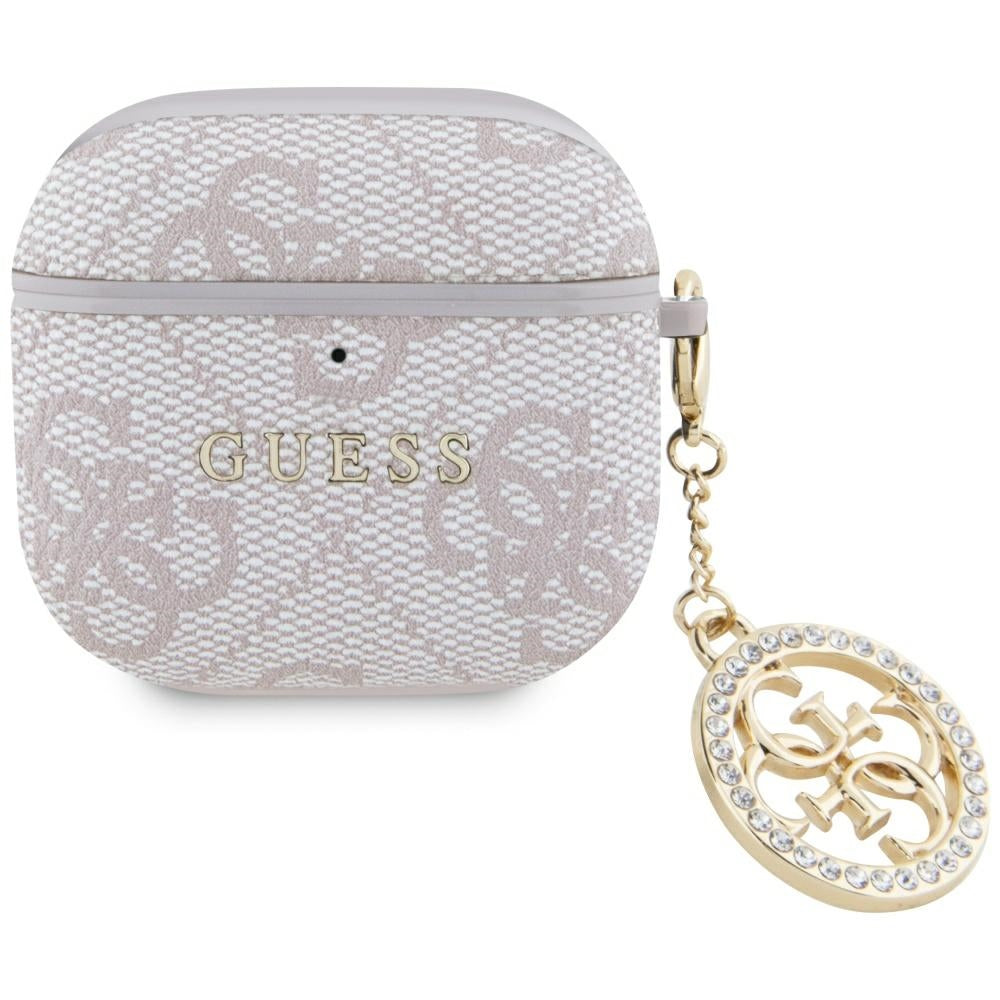Guess 4G Strass Charm hoes voor Apple AirPods 4, Roze