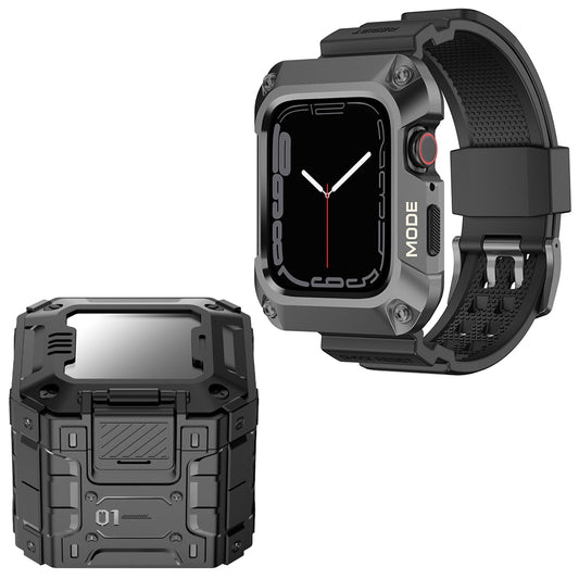 Lito RuggedArmor band voor Apple Watch 44mm Series, Grijs