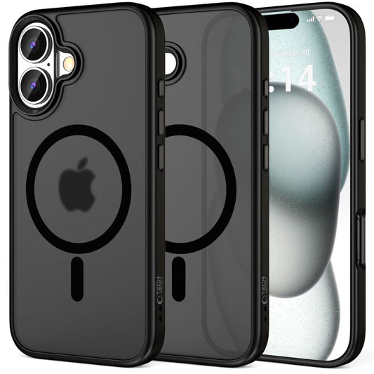 MagSafe hoesje voor Apple iPhone 16 Plus, Tech-Protect, Magmat, zwart