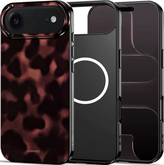 MagSafe hoesje voor Apple iPhone 17 Air, Tech-Protect, Lamano Panther, Zwart