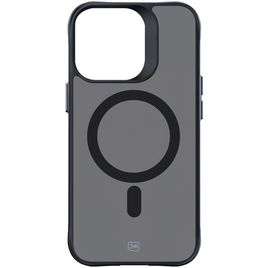 MagSafe hoesje voor Apple iPhone 15 Pro Max, 3MK, Rook MagCase, Zwart