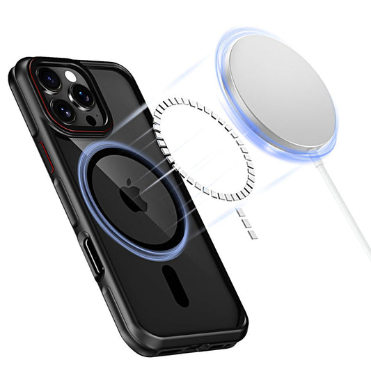 MagSafe hoesje voor Apple iPhone 16 Pro Max, Tech-Protect, Maghybrid, zwart