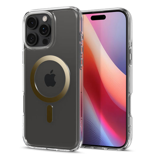 MagSafe hoesje voor Apple iPhone 16 Pro, Spigen, Ultra Hybrid, Aurie ACS08132