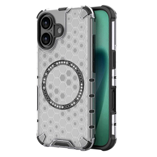 MagSafe hoesje voor Apple iPhone 17, Techsuit, HoneyComb Shield, Wit