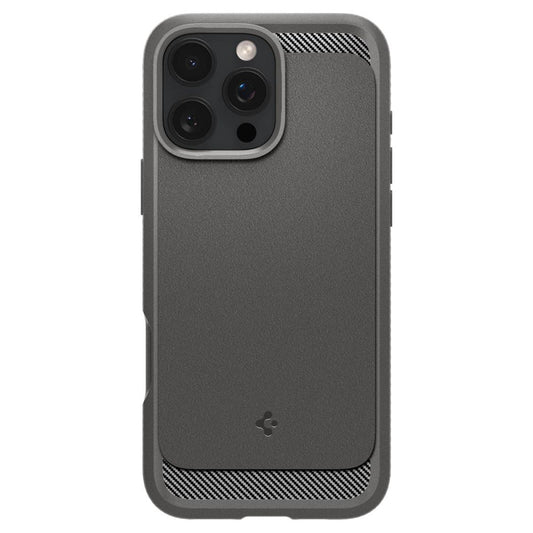 MagSafe hoesje voor Apple iPhone 16 Pro Max, Spigen, Rugged Armor, grijs ACS07987