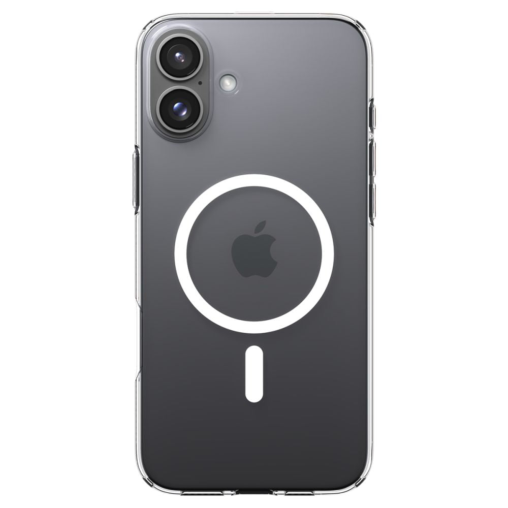 MagSafe hoesje voor Apple iPhone 16, Spigen, Liquid Crystal, Transparant ACS08390