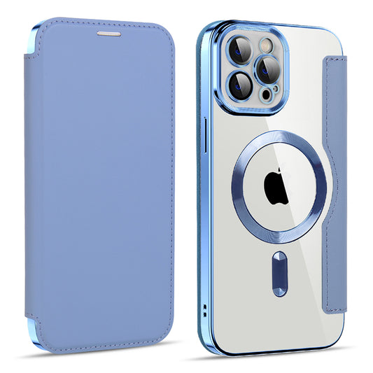 MagSafe-hoes voor Apple iPhone 11 Pro Max, Techsuit, SmartMag Book, Blauw