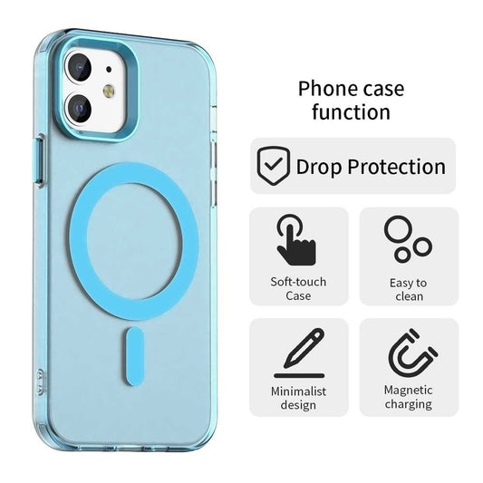 MagSafe-hoes voor Apple iPhone 12 / 12 Pro, Techsuit, CandyCase, Blauw