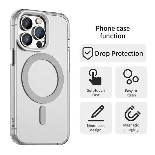 MagSafe-hoes voor Apple iPhone 12 Pro Max, Techsuit, CandyCase, Wit