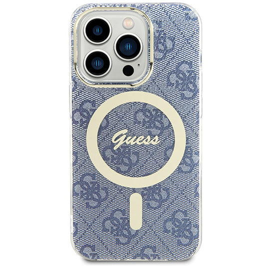 MagSafe hoesje voor Apple iPhone 15, Guess, IML 4G, Blauw