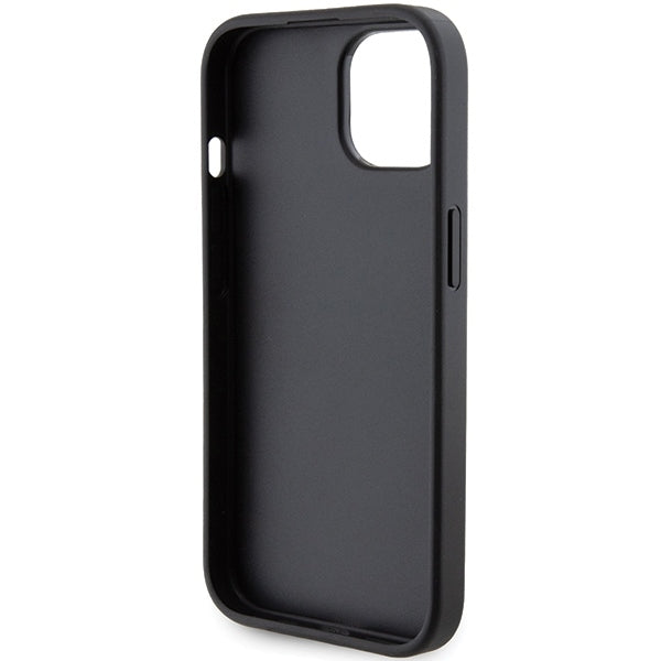 MagSafe hoes voor Apple iPhone 15, Karl Lagerfeld, Saffiano Gripstand Choupette, Zwart