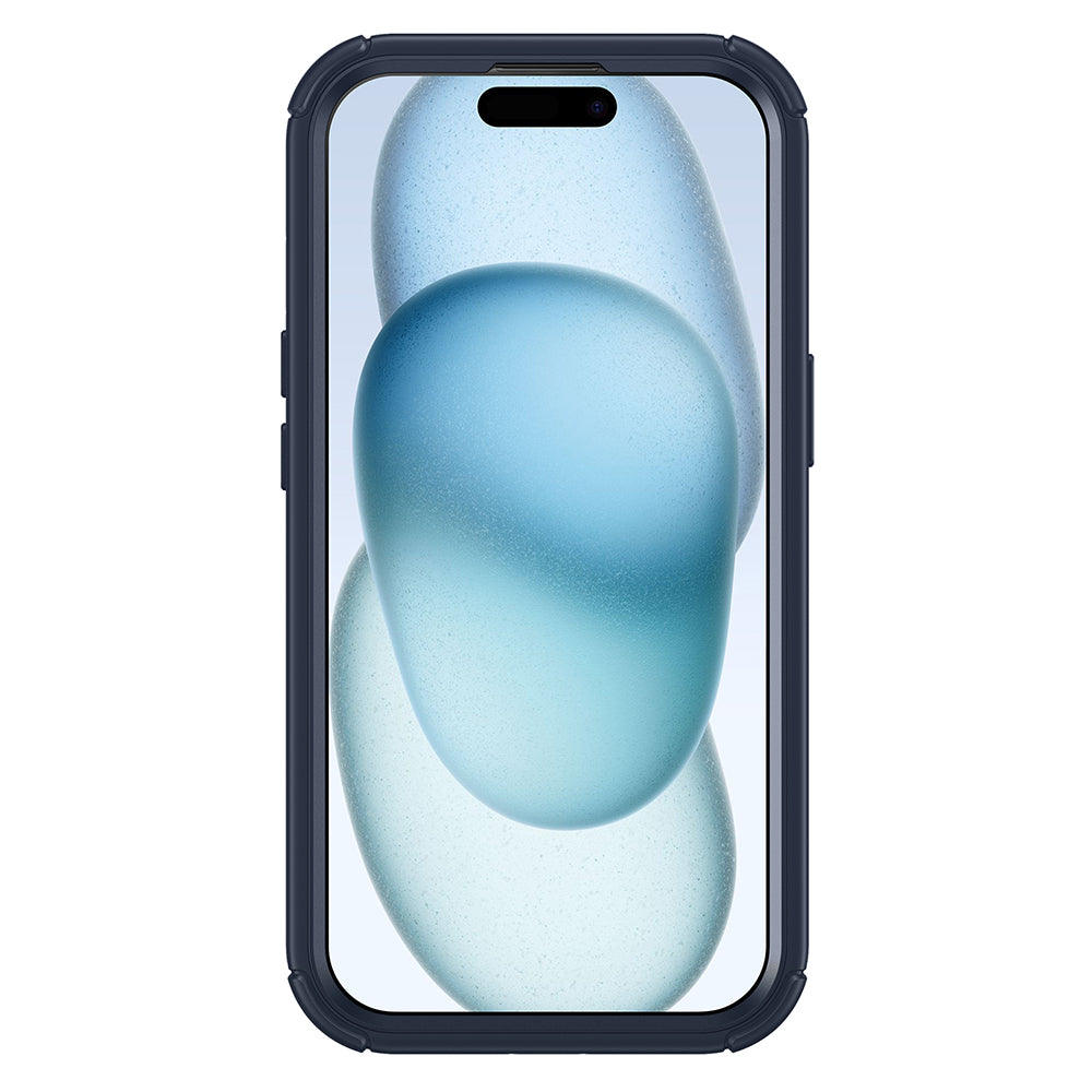 MagSafe hoes voor Apple iPhone 15 Plus, ESR, Armor Tough Kickstand, Transparant Marineblauw