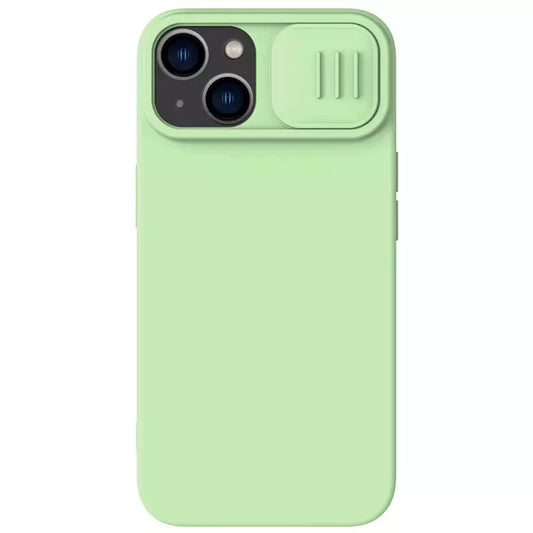 MagSafe-hoes voor Apple iPhone 15 Plus, Nillkin, CamShield Silky, Lichtgroen