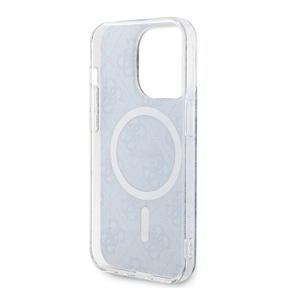 MagSafe hoesje voor Apple iPhone 15 Pro Max, Guess, IML 4G, Blauw