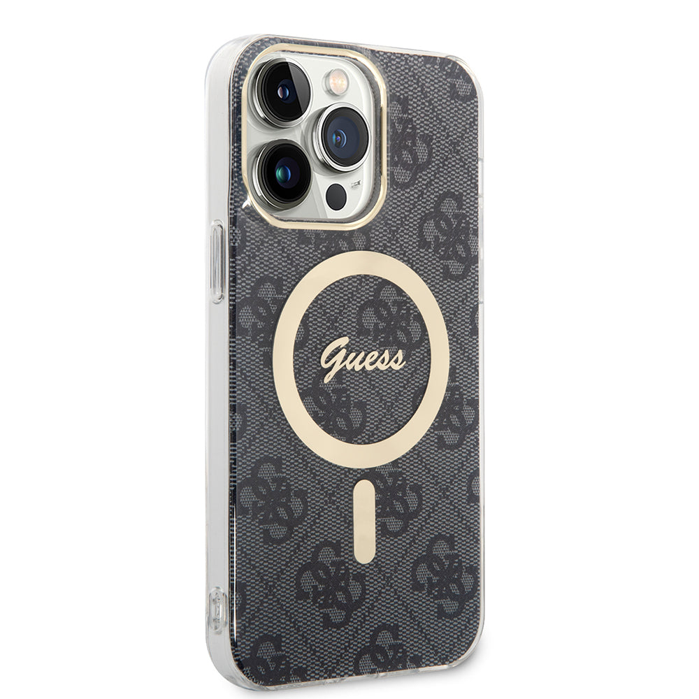 MagSafe hoesje voor Apple iPhone 16, Guess, IML 4G, Zwart
