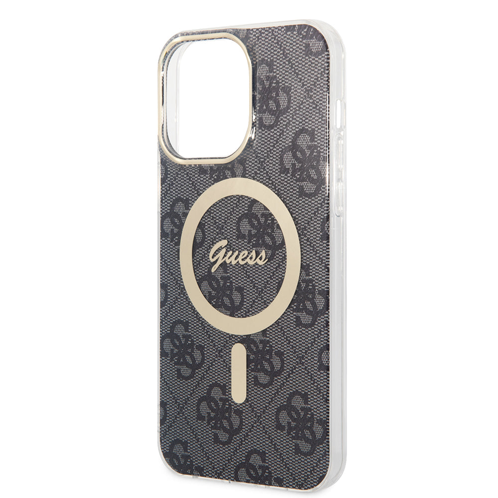 MagSafe hoesje voor Apple iPhone 16, Guess, IML 4G, Zwart