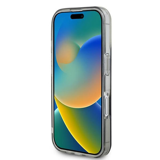 MagSafe hoes voor Apple iPhone 16, Guess, IML Flowers Wreath, Zwart