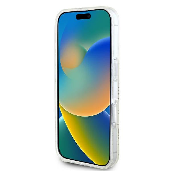 MagSafe hoesje voor Apple iPhone 16 Plus, Guess, IML 4G Achtergrond, Wit