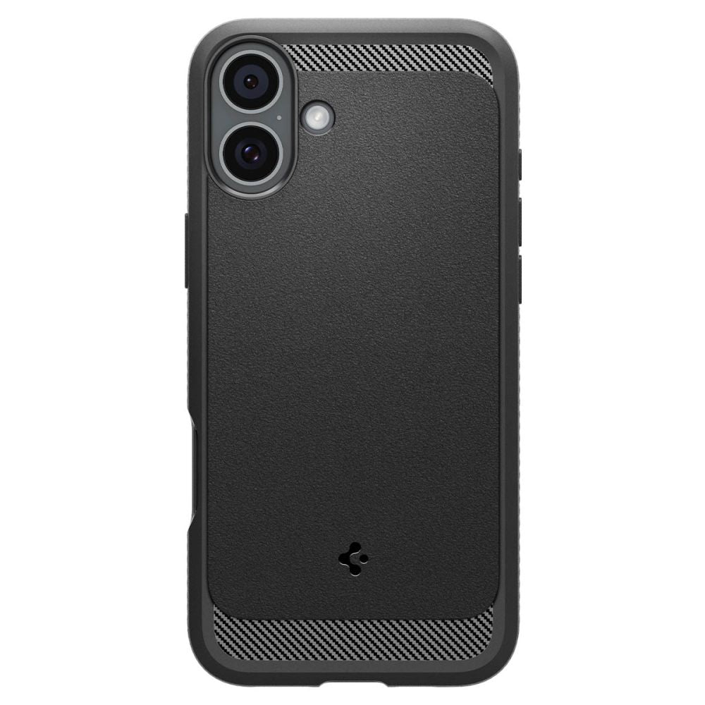 MagSafe hoesje voor Apple iPhone 16 Plus, Spigen, Rugged Armor, Matzwart