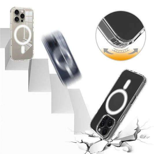 MagSafe-hoes voor Apple iPhone 16 Plus, Techsuit, Pro, Transparant