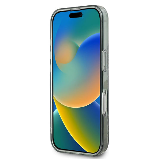 MagSafe hoesje voor Apple iPhone 16 Pro, Guess, IML Flower & Tonal Circle, Groen