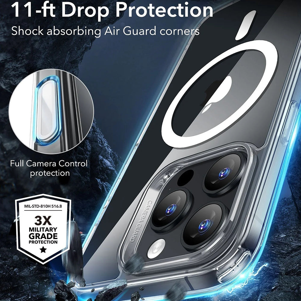 MagSafe hoes voor Apple iPhone 16 Pro Max, ESR, Classic Hybrid Slide, Satijnzwart
