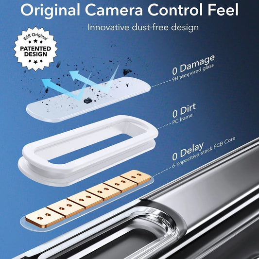 MagSafe hoesje voor Apple iPhone 16 Pro Max, ESR, Classic Hybrid Slide, Transparant