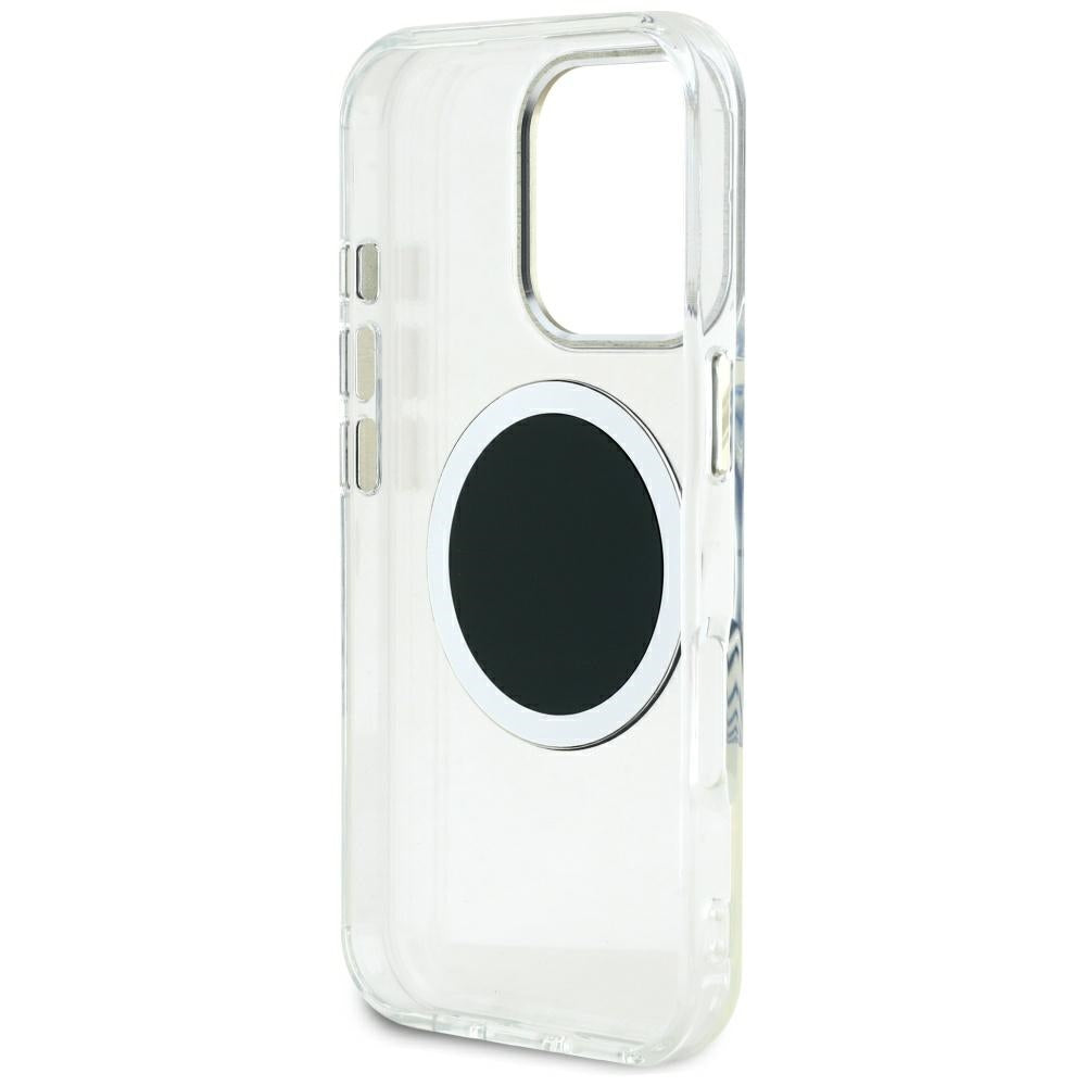 MagSafe hoesje voor Apple iPhone 16 Pro Max, Guess, IML Metal Colored Circle, Zwart