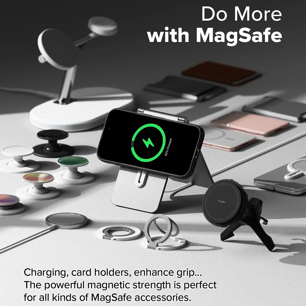 MagSafe hoesje voor Apple iPhone 16 Pro Max, Ringke, Fusion X, Zwart
