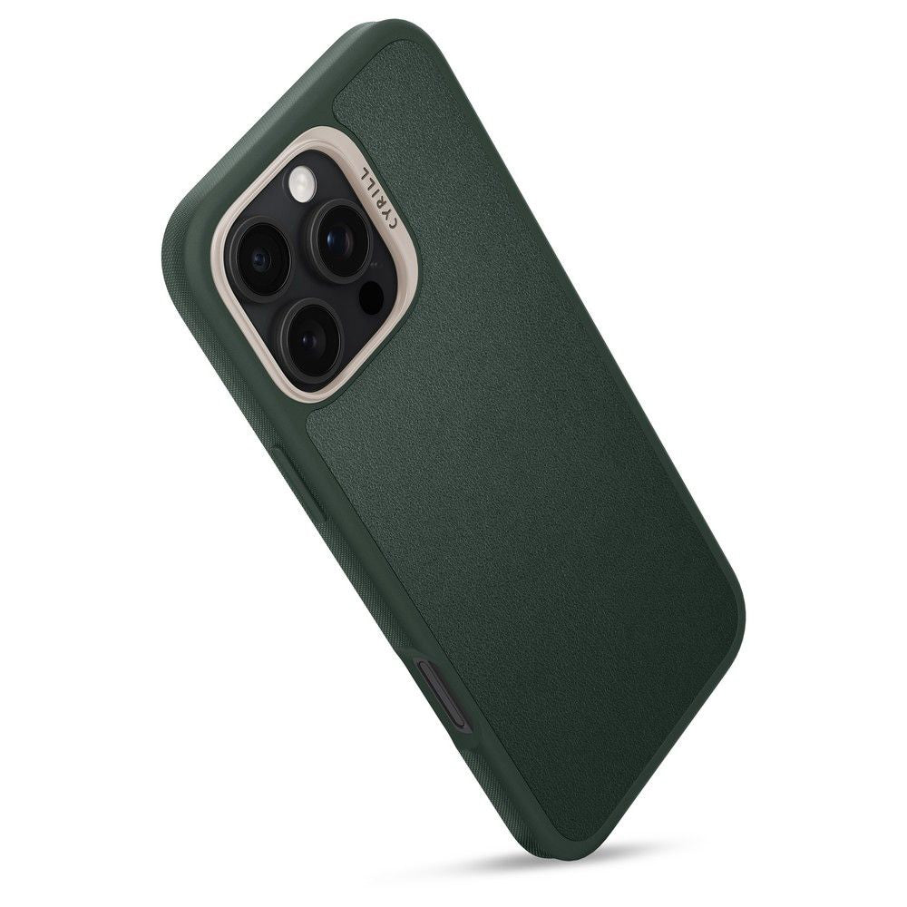 MagSafe hoesje voor Apple iPhone 16 Pro Max, Spigen, Cyrill Kajuk, Satijn Groen ACS08398