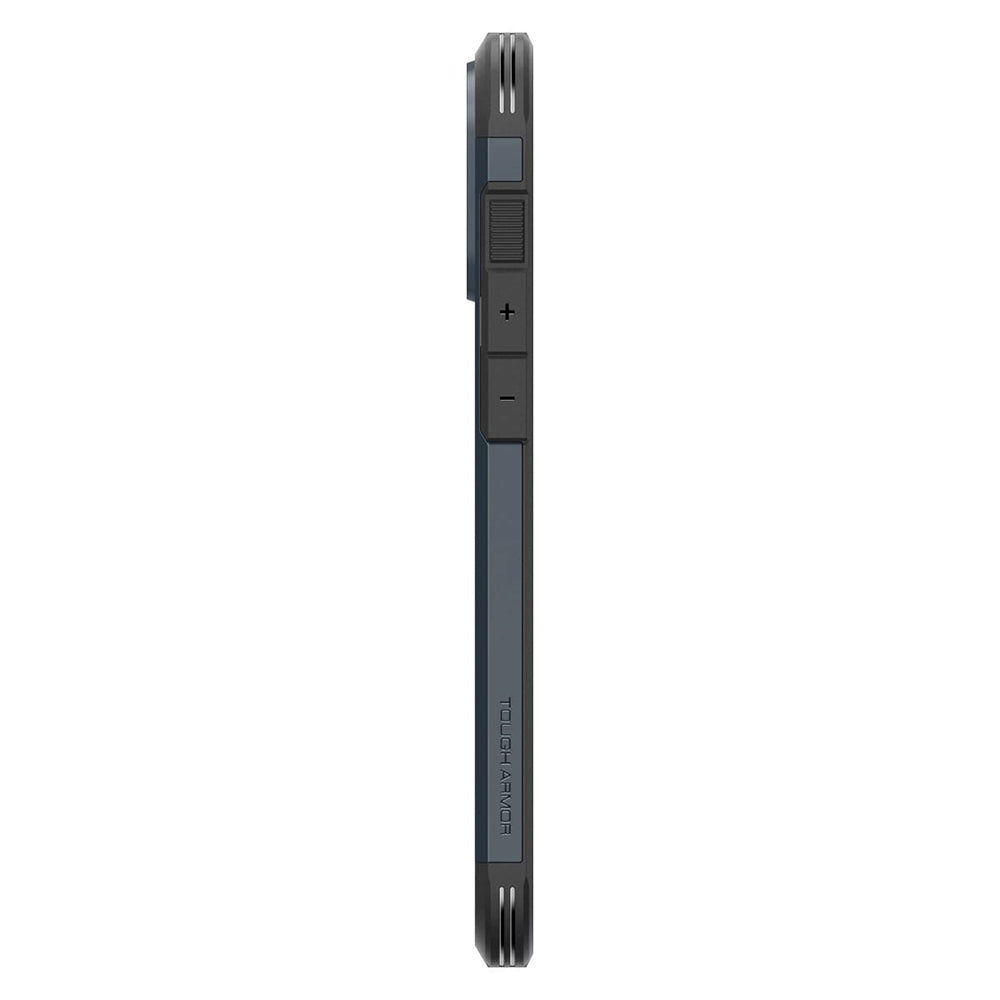 Hoes MagSafe voor Apple iPhone 16 Pro Max, Spigen, Tough Armor, Blauw ACS08014