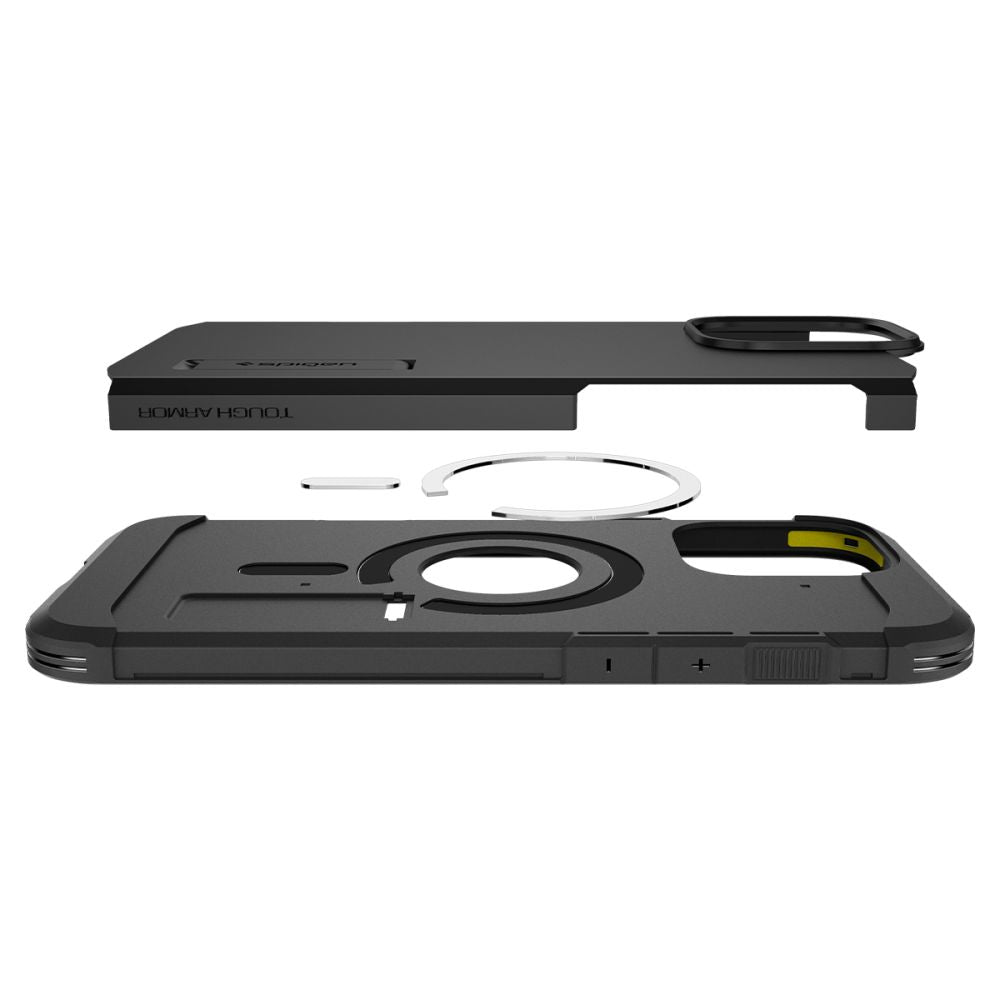 MagSafe hoesje voor Apple iPhone 16 Pro Max, Spigen, Tough Armor, Zwart