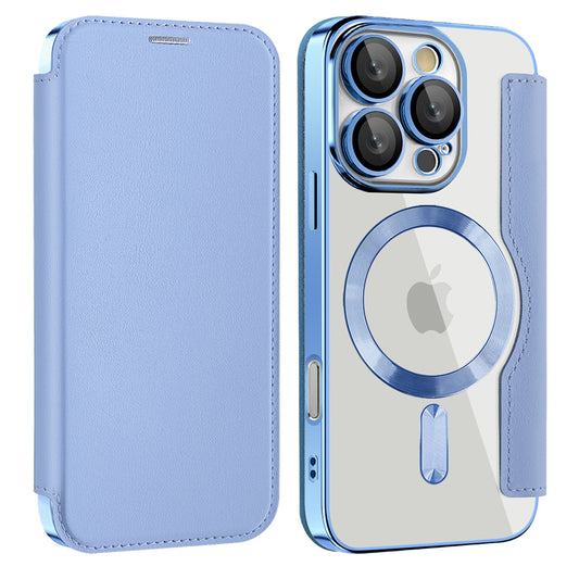 MagSafe-hoes voor Apple iPhone 16 Pro Max, Techsuit, SmartMag Book, Blauw