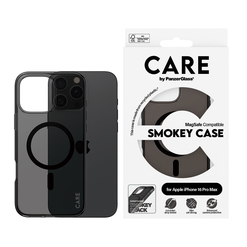 MagSafe hoesje voor Apple iPhone 16 Pro, PanzerGlass, Care Urban Combat, Zwart