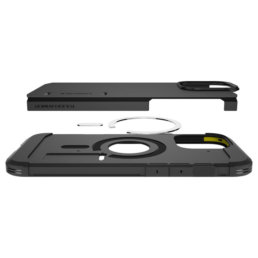 MagSafe-hoesje voor Apple iPhone 16 Pro, Spigen, Tough Armor, Zwart ACS08146