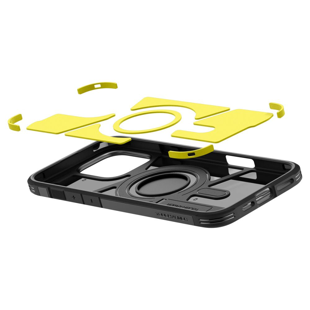 MagSafe-hoesje voor Apple iPhone 16 Pro, Spigen, Tough Armor, Zwart ACS08146