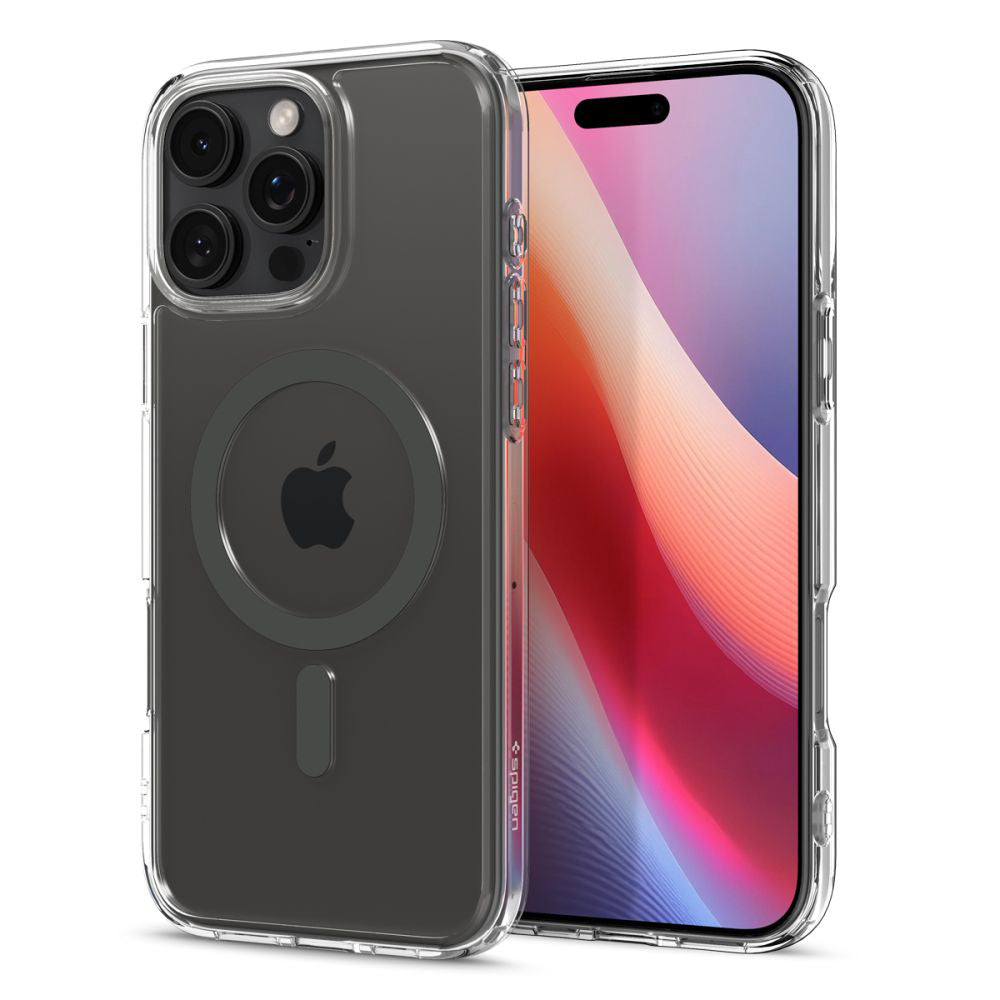 MagSafe hoesje voor Apple iPhone 16 Pro, Spigen, Ultra Hybrid, Zwart