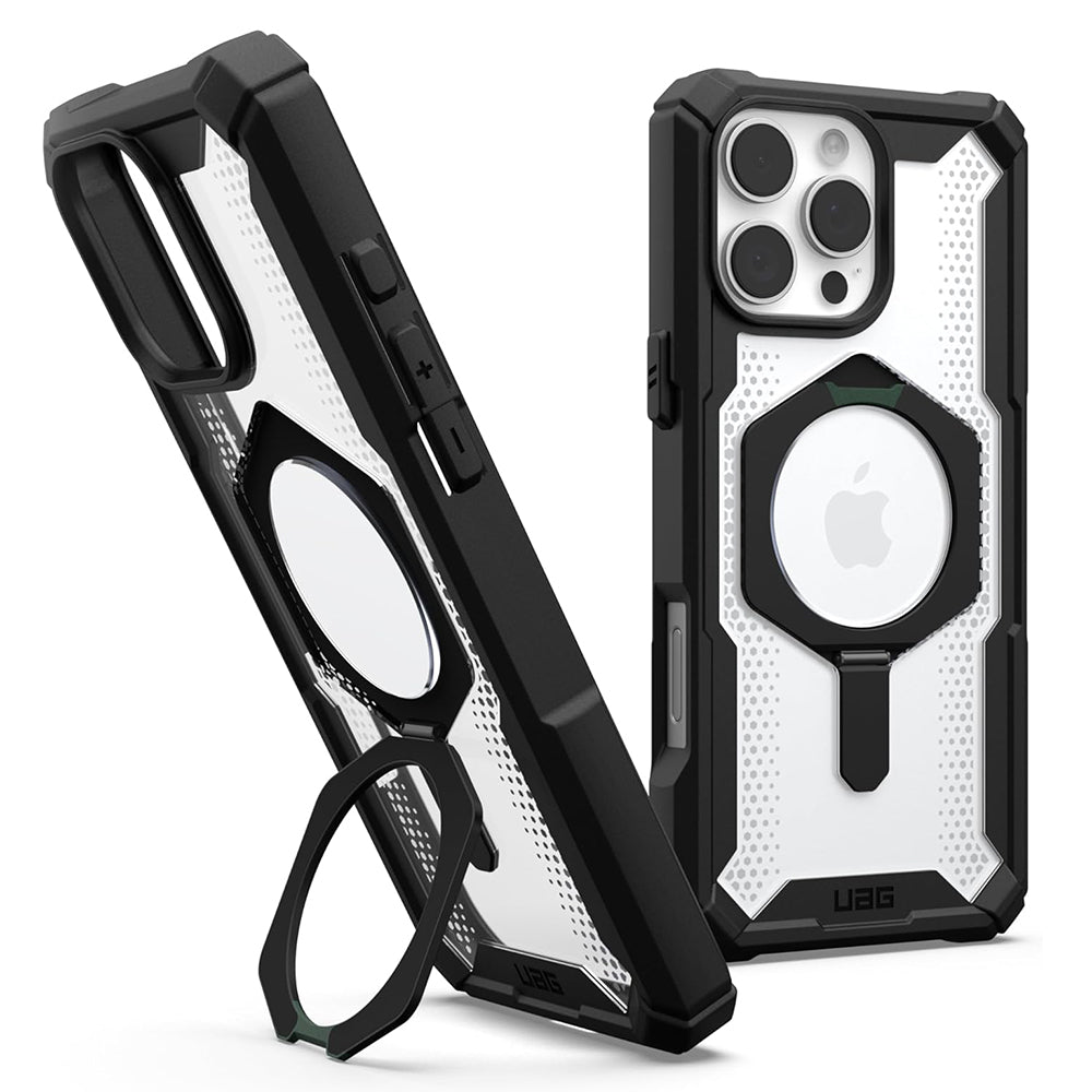 MagSafe Case for Apple iPhone 16 Pro, Urban Armor Gear, Plasma XTE, Transparent Black