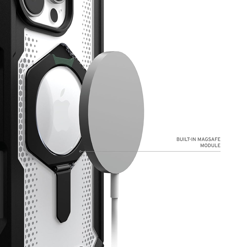 MagSafe Case for Apple iPhone 16 Pro, Urban Armor Gear, Plasma XTE, Transparent Black