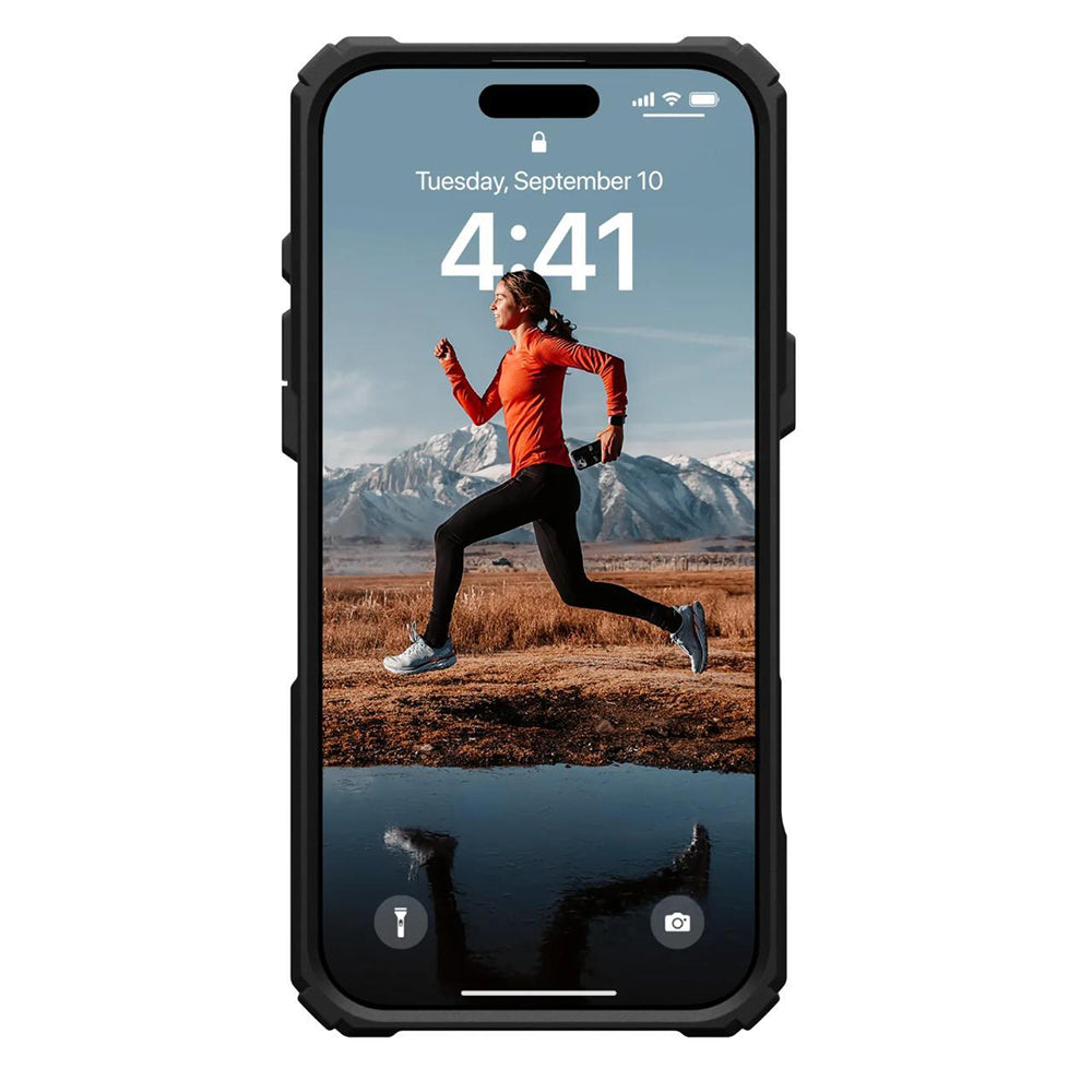 MagSafe Case for Apple iPhone 16 Pro, Urban Armor Gear, Plasma XTE, Transparent Black