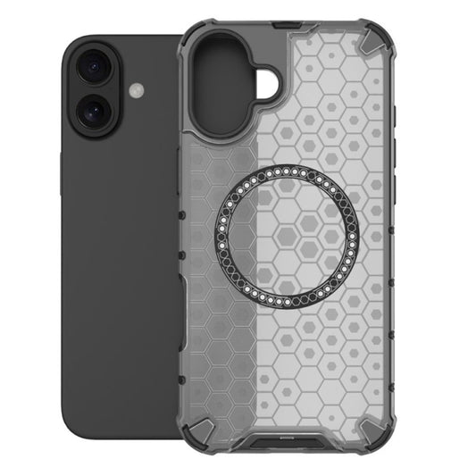 MagSafe-hoes voor Apple iPhone 16, Techsuit, HoneyComb Shield, Wit