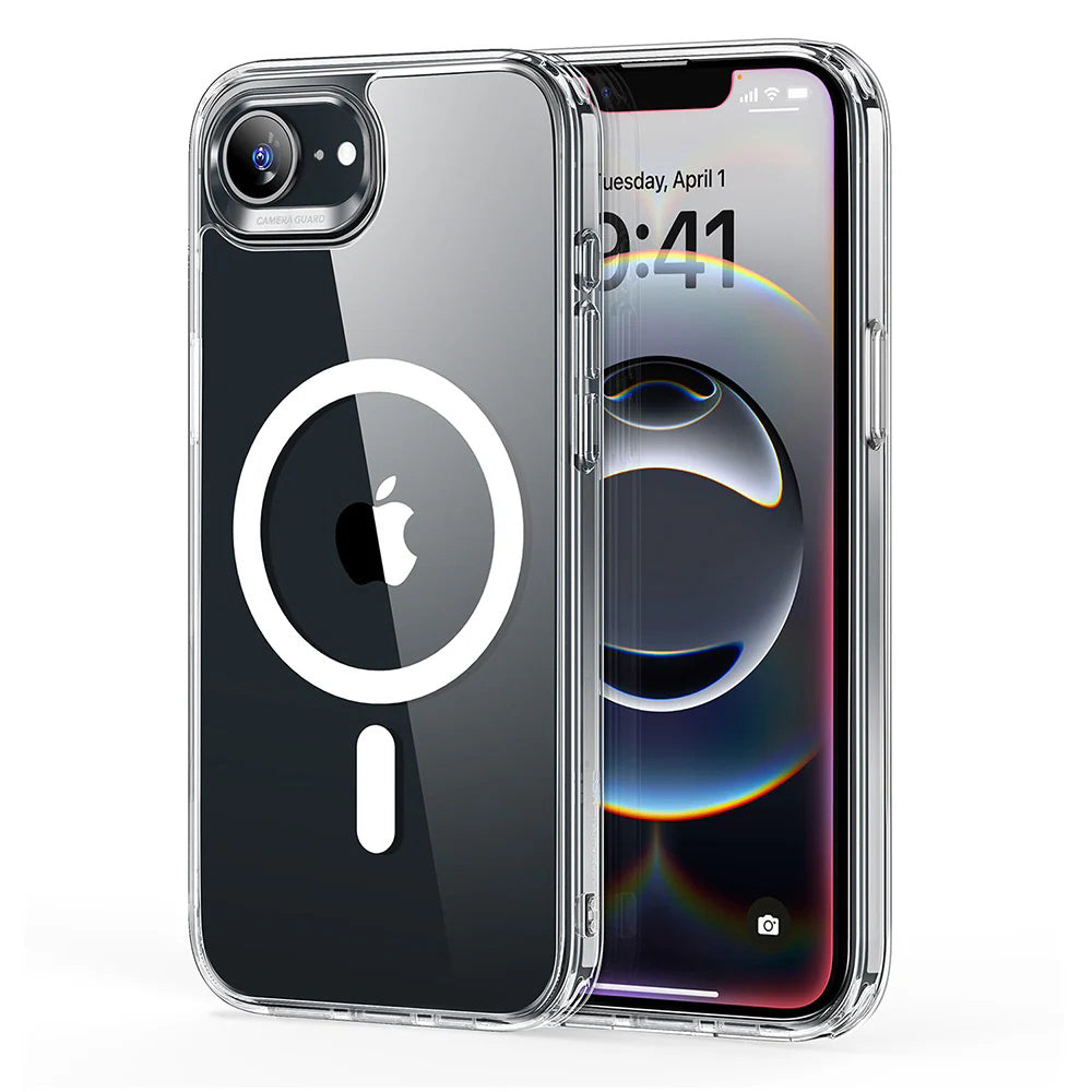 MagSafe hoesje voor Apple iPhone 17e / 16e, ESR, Classic Hybrid, Transparant
