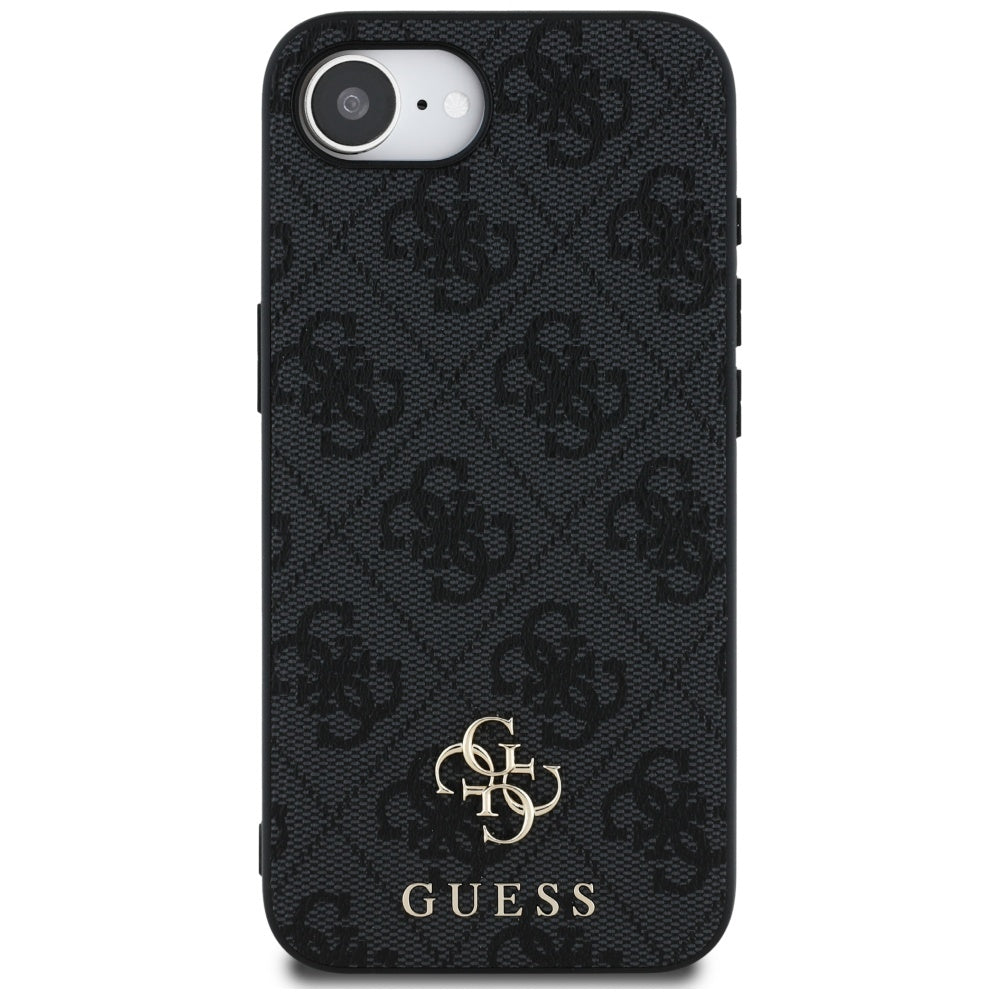 MagSafe hoesje voor Apple iPhone 17e / 16e, Guess, 4G Classic, Zwart